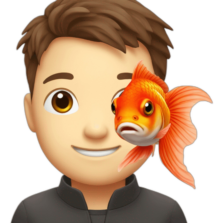 Red ryukin goldfish emoji