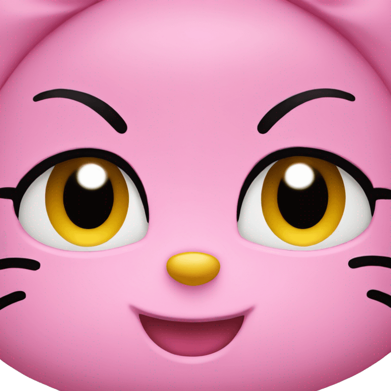 Hello kitty face emoji