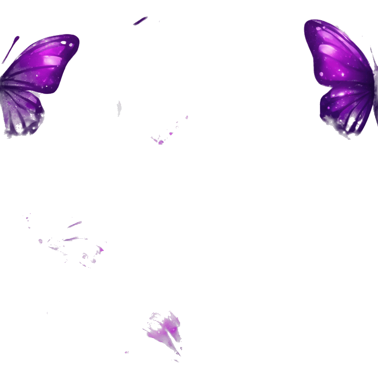 Purple-Shiny-Gem-Crystal-Glitter-Nebula-Gradient-Sparkle-Stars-Glossy-Butterfly emoji