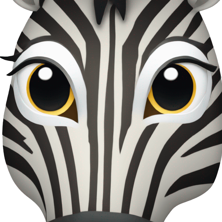 zebra face emoji