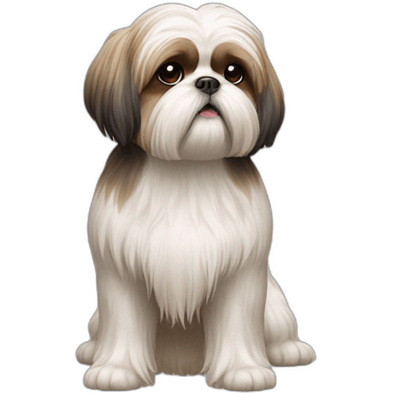 Dog Shih Tzu full-body emoji