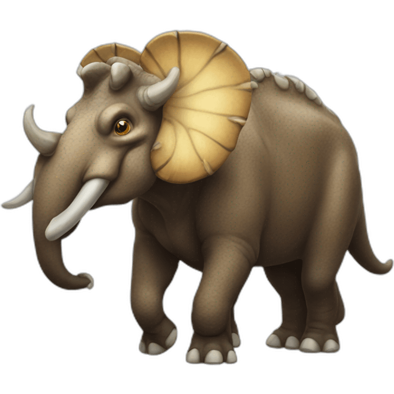 Mammoth-Triceratops emoji