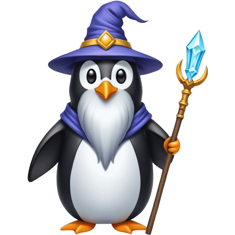 Penguin Wizard emoji