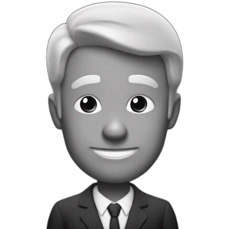 Jaques russel noir et blanc emoji