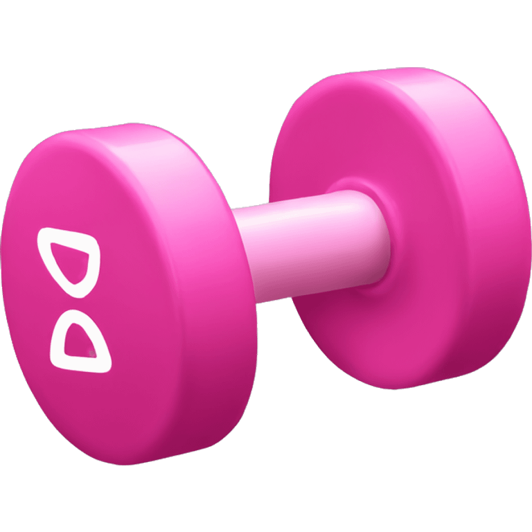 Pink dumbbells emoji