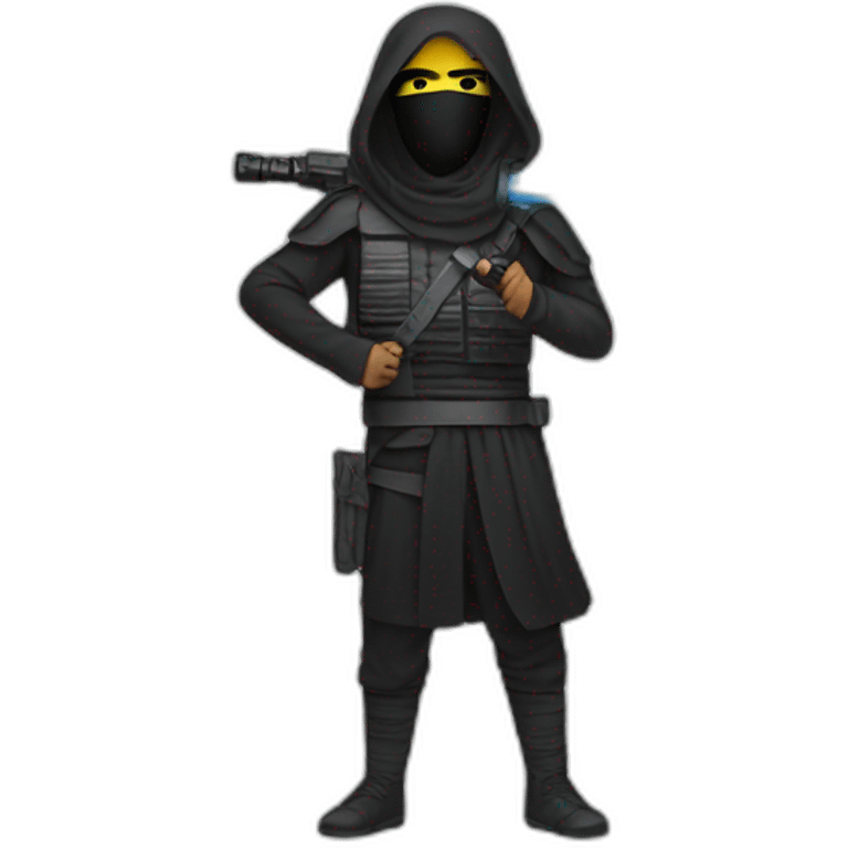 ISIS with light saber peace emoji