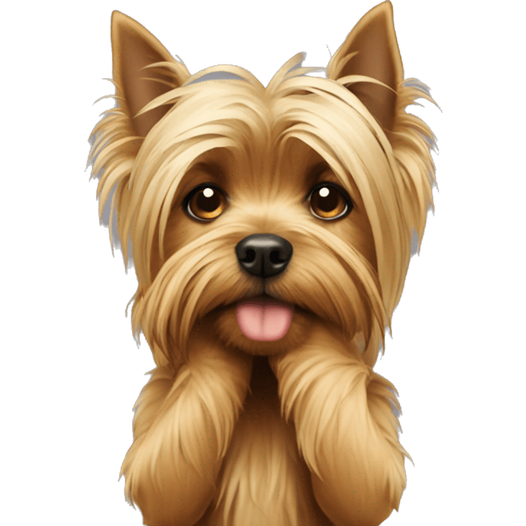 yorkshire terrier facepalm emoji