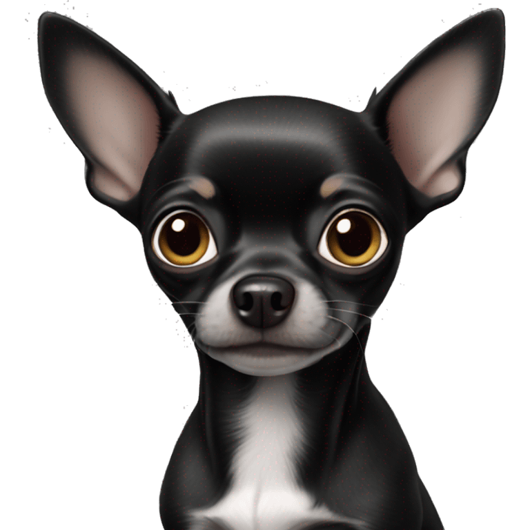 Black chihuahua  emoji