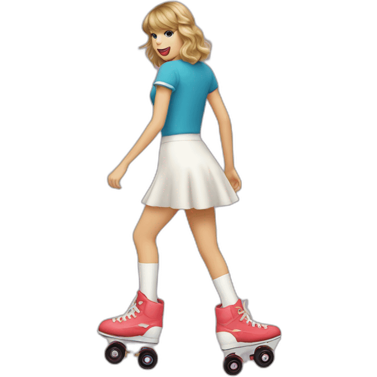 Taylor swift on roller skates emoji