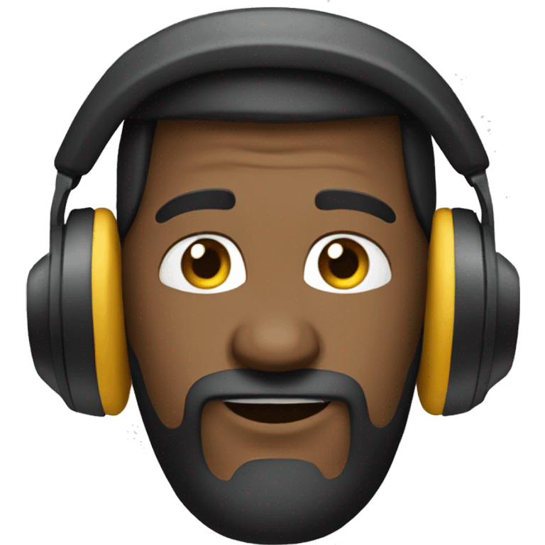 A attitude emoji wear  a headphone  emoji