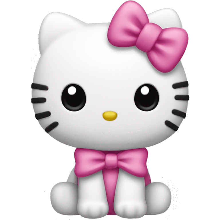 hello kitty with bow emoji