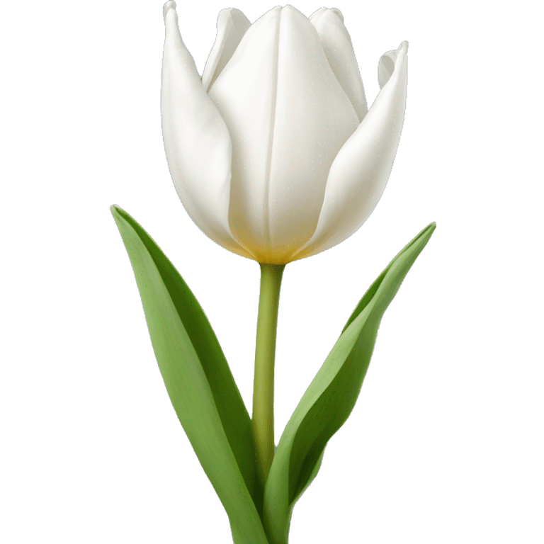 white tulip emoji