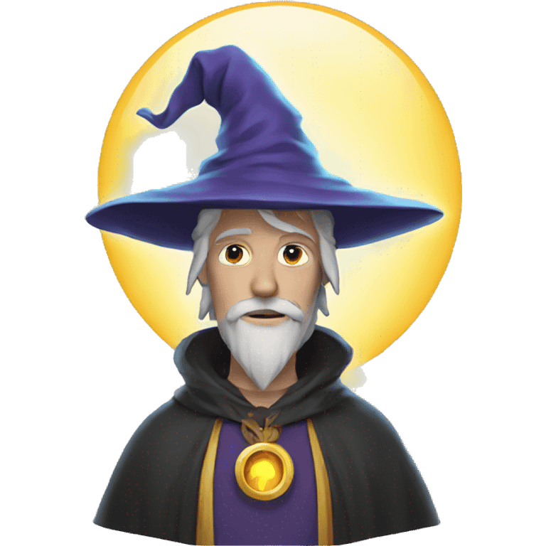 wizard with a halo emoji