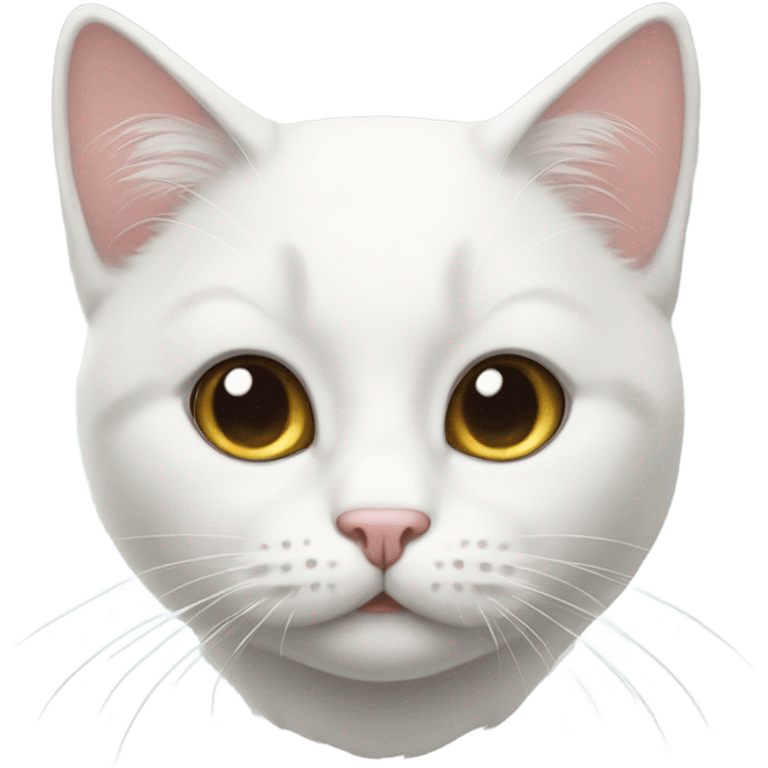 White cute cat emoji