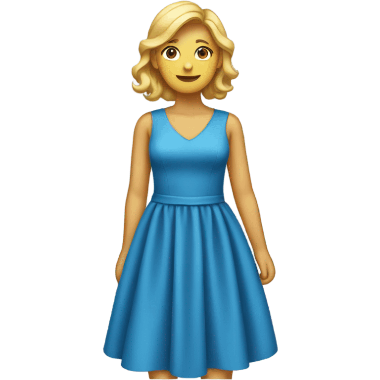 Blue dress  emoji