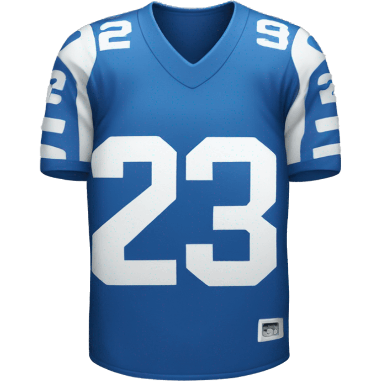 blue and white jersey with a 23 on it emoji