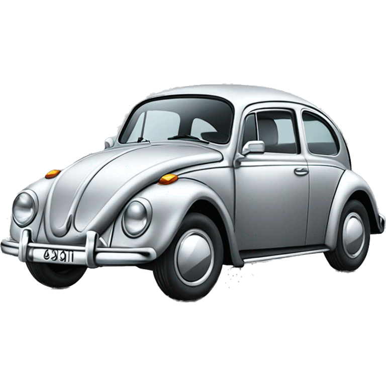 Volkswagen bettle silver emoji