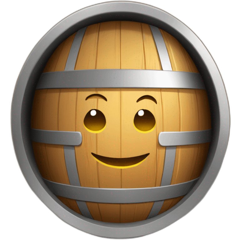 beer in a beer barrel emoji