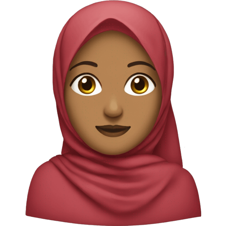 Hijabi in a red car emoji