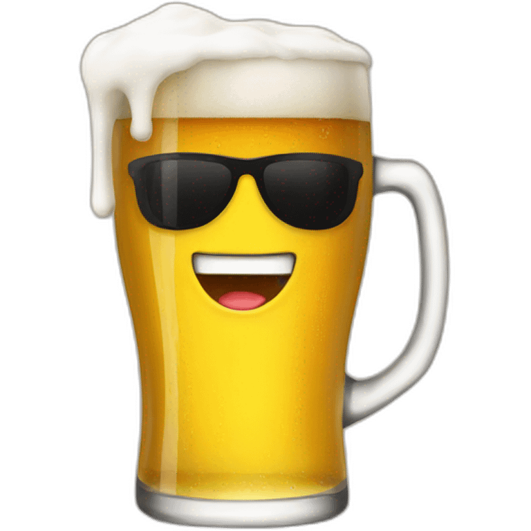 A emoji drinks à beer emoji