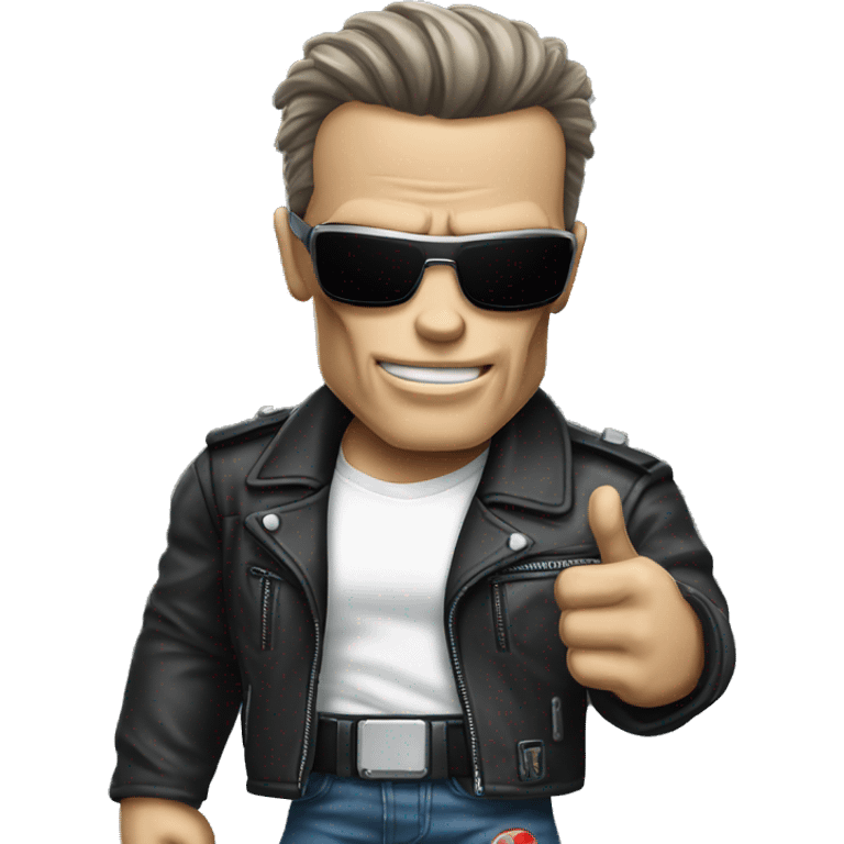 Terminator thums up emoji