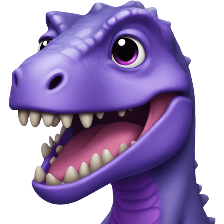 Purple dinosaur emoji