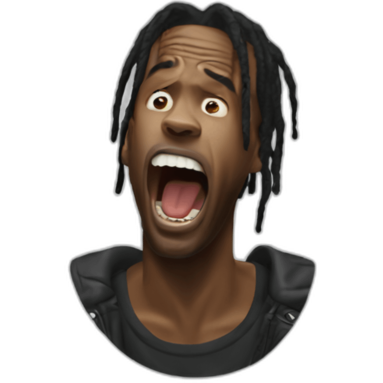 travis scott screaming emoji