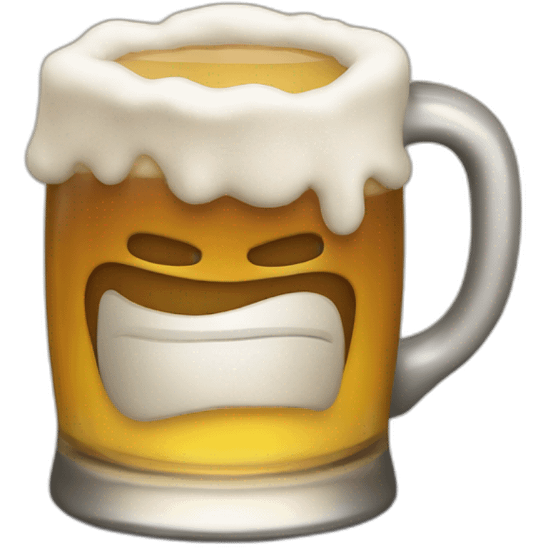 Chat qui boit un bierre emoji