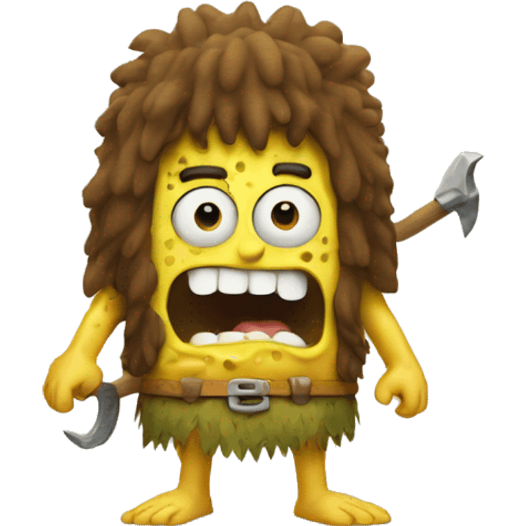 spongebob as caveman emoji