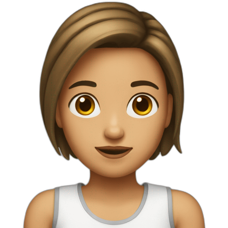 Une fille qui bzz emoji