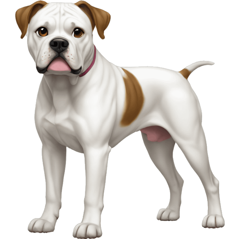 American Bulldog Dog Breed Full Body emoji