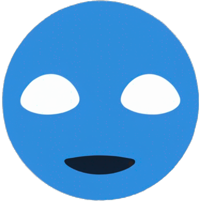 Blue circle emoji