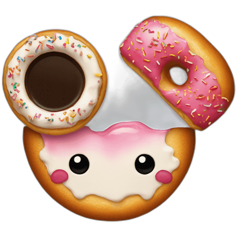 coffee and donut emoji