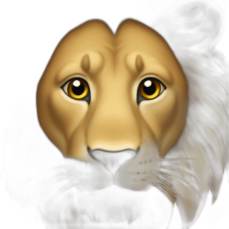 Un lion humain emoji