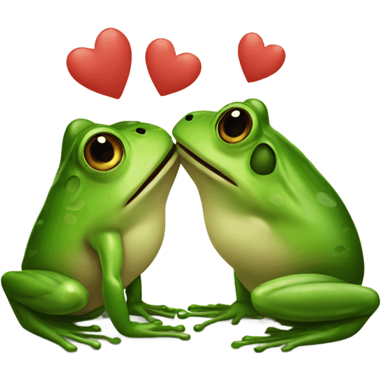 Frog kissing  emoji