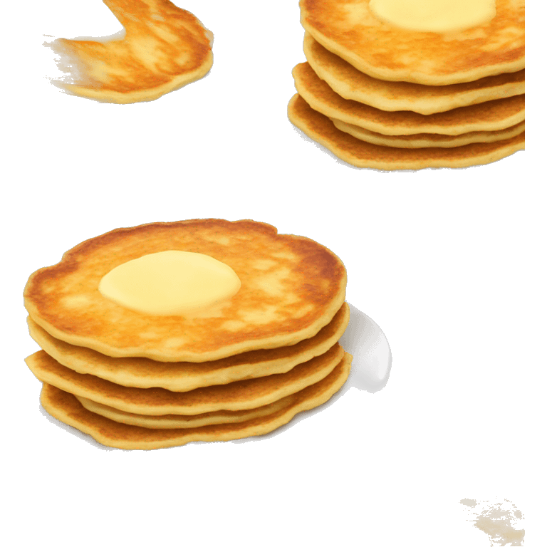 potato pancakes on plate isolated emoji