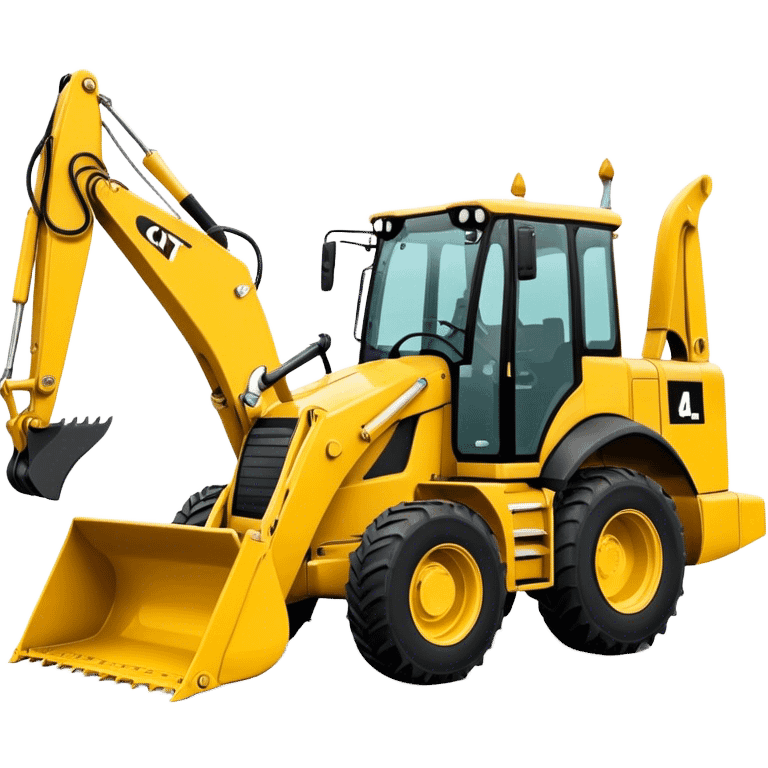 Backhoe Loader - Caterpillar 430F (Model Year: 2021) (Iconic colour: Yellow) emoji