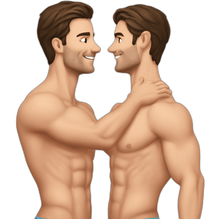 sexy-posing-very-fit-brunette-caucasian-gay-men-makingout emoji