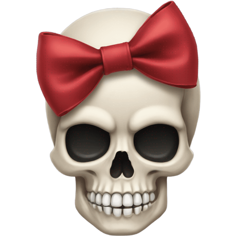 skull bow emoji