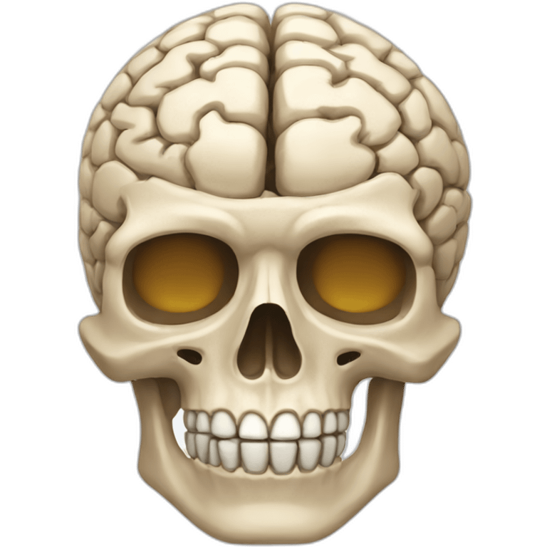 brain-skeleton emoji