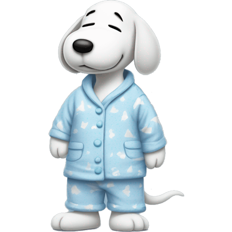 Snoopy in pajamas  emoji