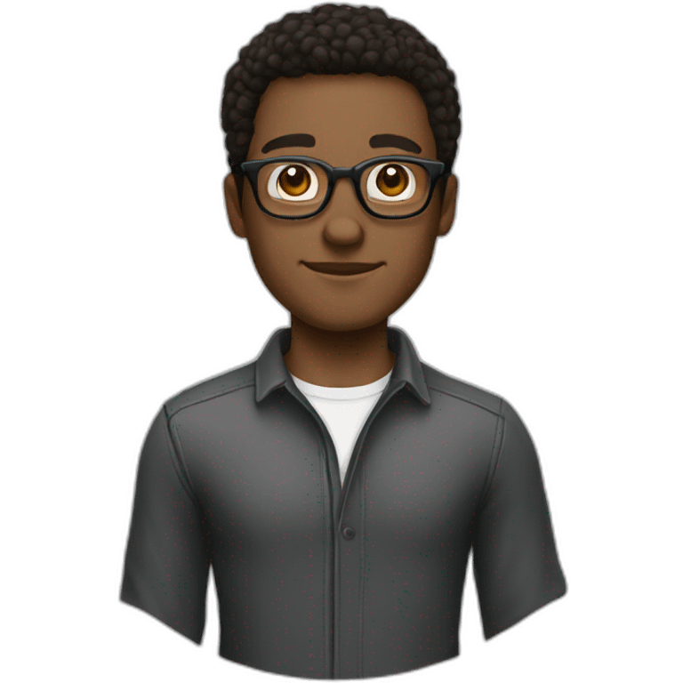 white-male-brunette-black-round-glasses emoji