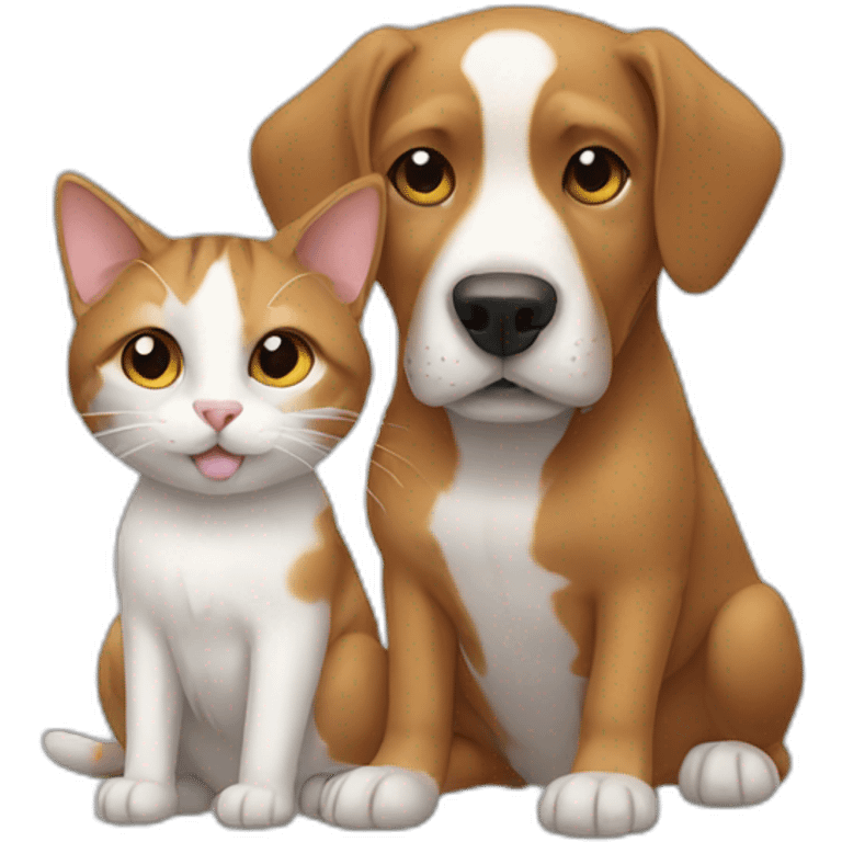 dog and cat emoji