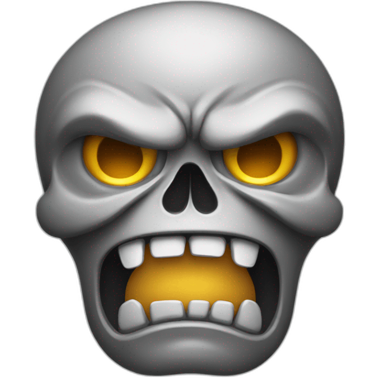 angry cry skull upside-down face emoji emoji