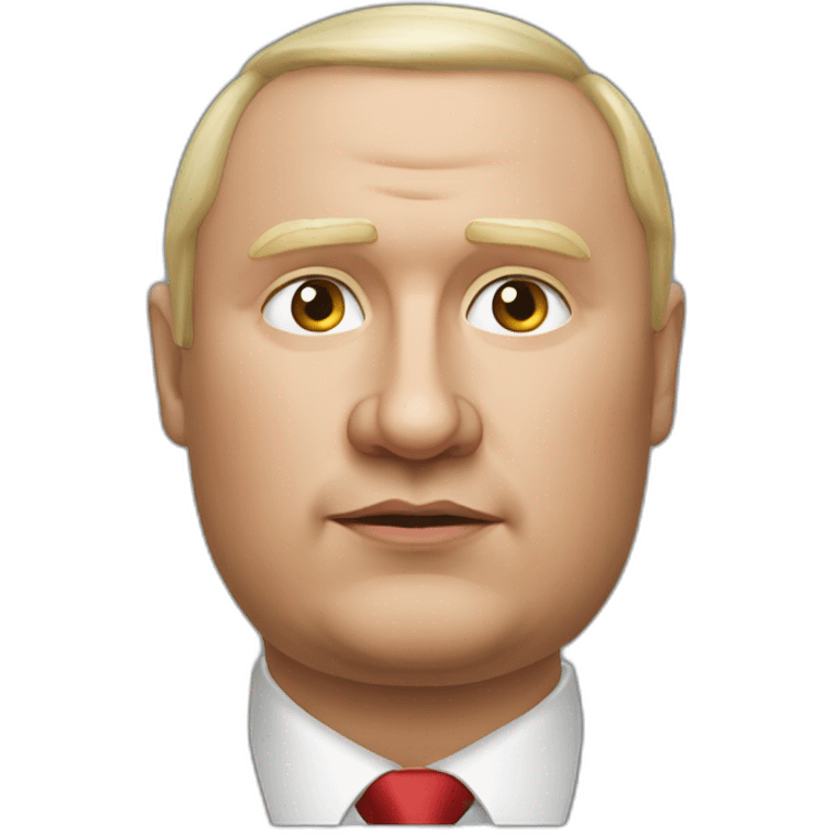 Vladimir Poutine extremely fat Shooting nobody emoji