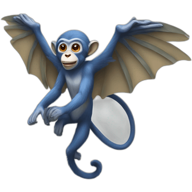 Flying monkey emoji