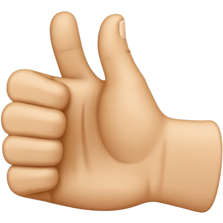 can you generate me an image of the thumbs up emoji but without the thumb finger emoji