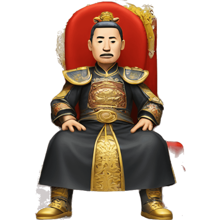 Chinese emperor on a throne  emoji