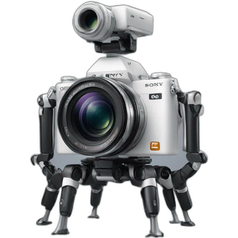 Sony camera on six robotic legs emoji