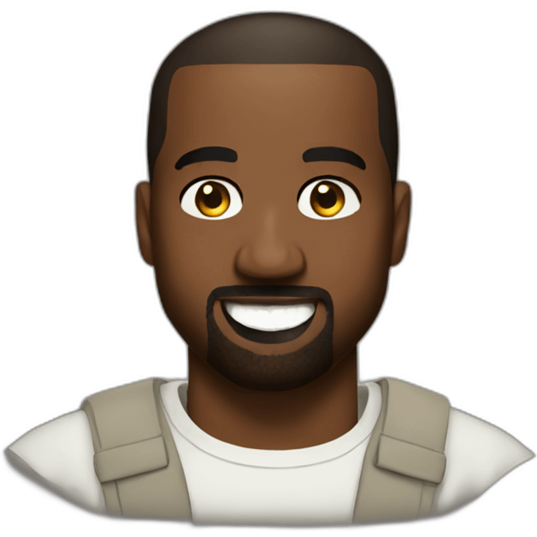 Kanye West smiling emoji